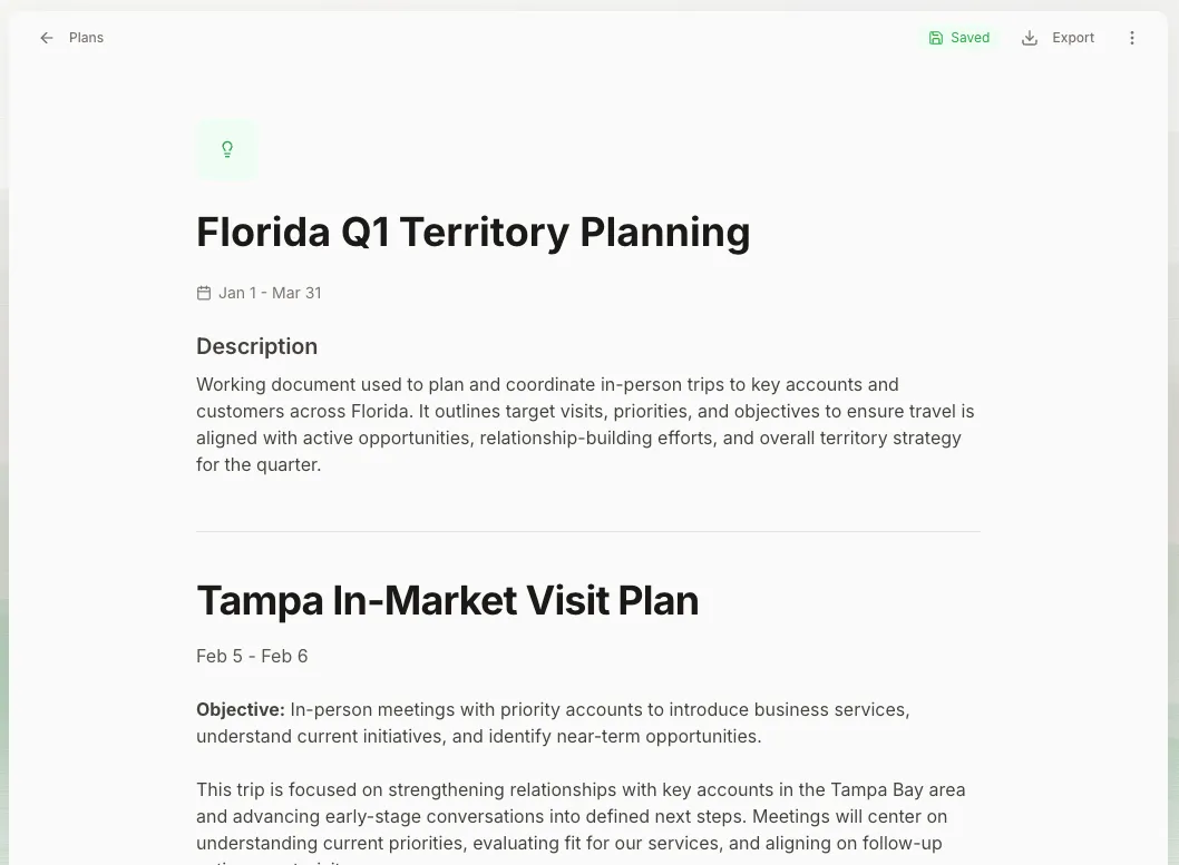 Account Map App - Plan View